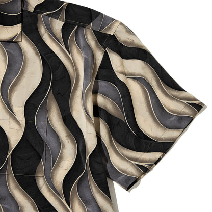 EXPANSION NEW YORK Queens Luxor Shirts エクスパンション ニューヨーク クイーンズ ルクソール シャツ 013-GRY【メンズ 開襟シャツ 半袖 ポリエステル素材 26SS】