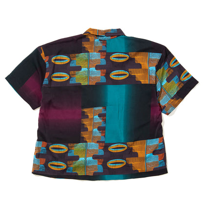 EXPANSION NEW YORK Queens Luxor Shirts エクスパンション ニューヨーク クイーンズ ルクソール シャツ 013-MULTI【メンズ 開襟シャツ 半袖 ポリエステル素材 26SS】