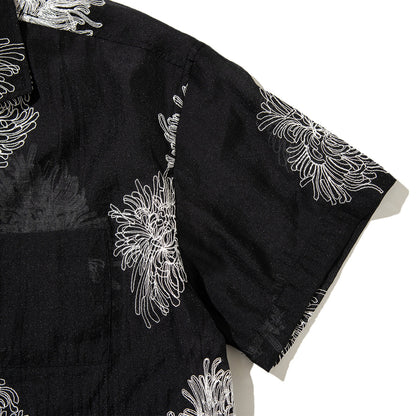 EXPANSION NEW YORK Manhattan Luxor Shirts エクスパンション ニューヨーク マンハッタン ルクソール シャツ 014-BLK【メンズ 開襟シャツ 半袖 26SS】