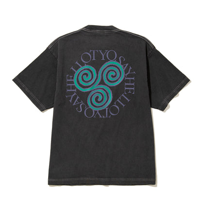 SAYHELLO Pigment Slap Logo Tee セイハロー ピグメント スラップ ロゴティー 26SS-D4-01【メンズ ピグメント加工 スクリーンプリント 半袖 26SS】