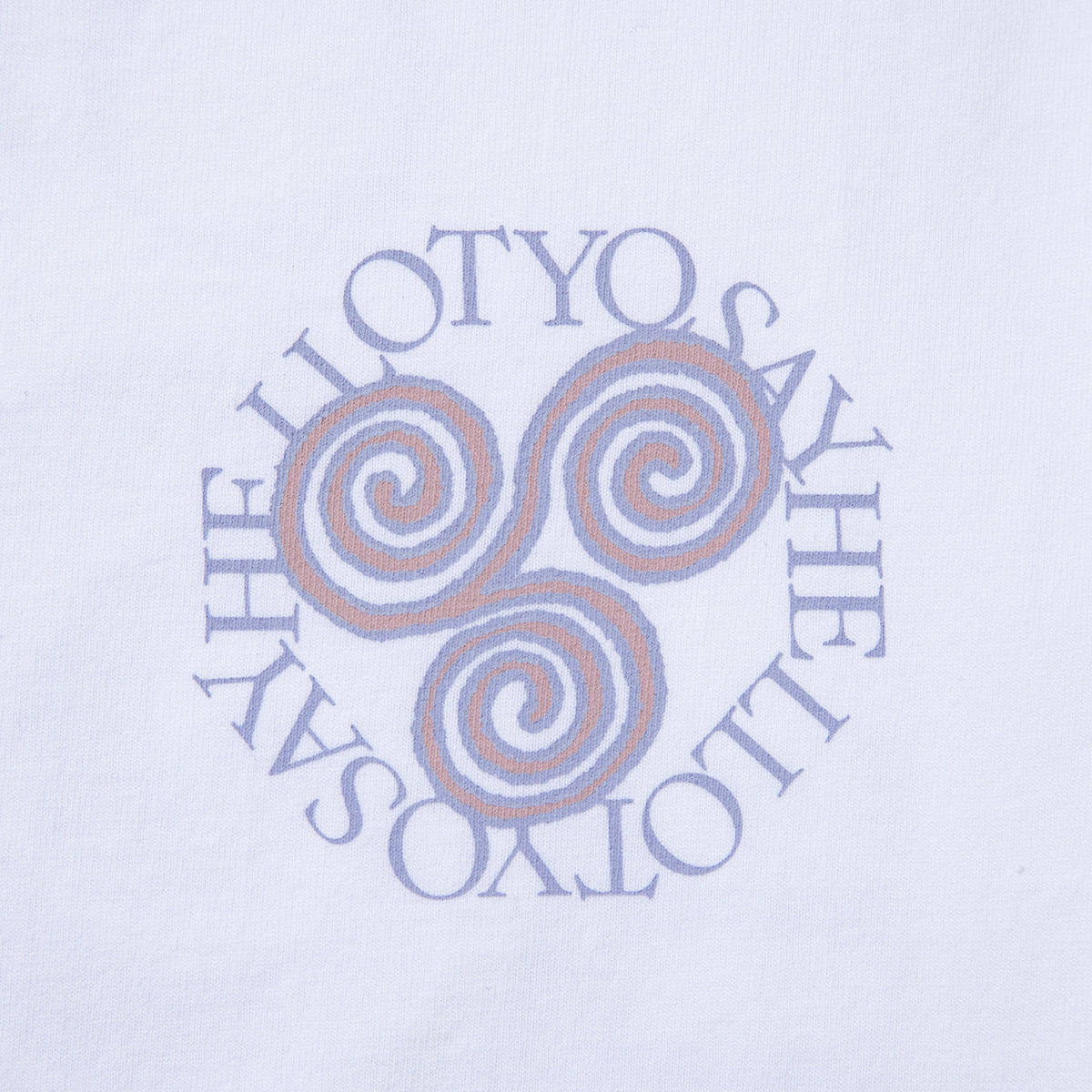 SAYHELLO Pigment Slap Logo Tee セイハロー ピグメント スラップ ロゴティー 26SS-D4-01【メンズ ピグメント加工 スクリーンプリント 半袖 26SS】