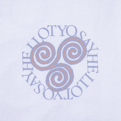 SAYHELLO Pigment Slap Logo Tee セイハロー ピグメント スラップ ロゴティー 26SS-D4-01【メンズ ピグメント加工 スクリーンプリント 半袖 26SS】