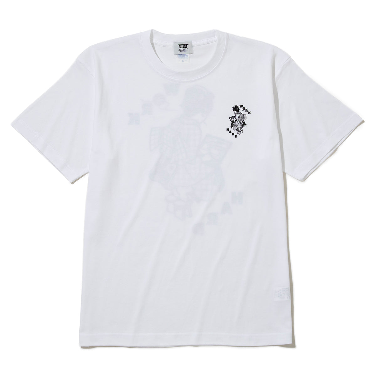 坩堝 WORKHARD/必殺仕事人 S/S T-SHIRTS (RUTSUBO×YU SUDA ) RUTSUBO ワークハード/必殺仕事人 S/S Tシャツ (RUTSUBO×YU SUDA ) R26QS-SUDA-TS2【メンズ 半袖 グラフィック コットン素材 26SS】