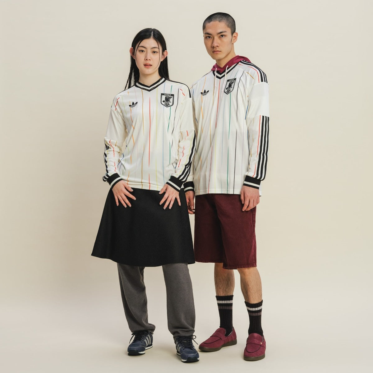 adidas Japan 2026 Away Replica Long Sleeve Jersey アディダス 日本代表 2026 アウェイ レプリカ L/Sジャージ JZ9697【メンズ サッカー ユニフォーム レプリカ 長袖 スリムフィット 26FW】