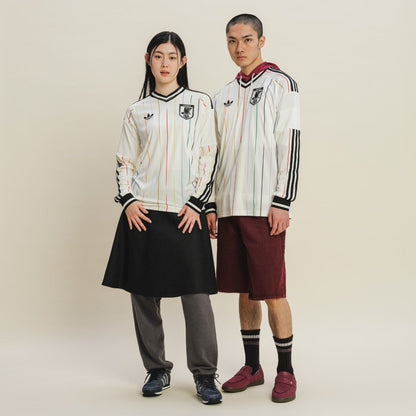 adidas Japan 2026 Away Replica Long Sleeve Jersey アディダス 日本代表 2026 アウェイ レプリカ L/Sジャージ JZ9697【メンズ サッカー ユニフォーム レプリカ 長袖 スリムフィット 26FW】