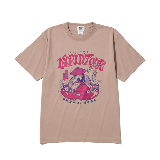 坩堝 WORLD TOUR S/S T-SHIRTS (YU SUDA ) RUTSUBO ワールドツアー ショートスリーブ Tシャツ(ユウ・スダ) R26-SMU-KT1【メンズ 音楽ツアー Tシャツ ストリートファッション 26SS】