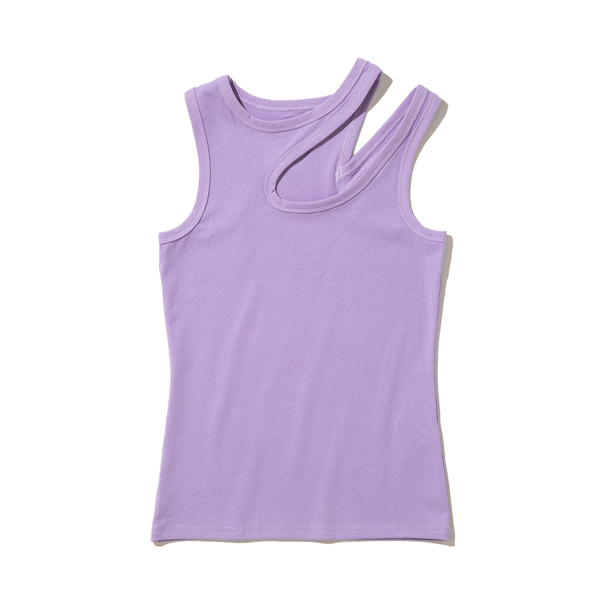 ANNA SUI NYC Cut-Off Tank Top アナスイ エヌワイシー カットオフタンクトップ 16115403【レディース コットン素材 アシンメトリー 26SS】