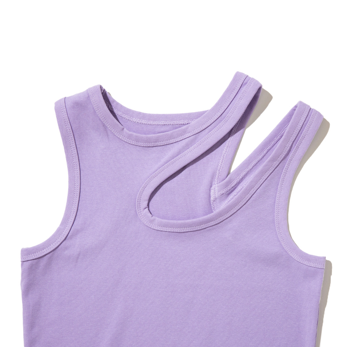 ANNA SUI NYC Cut-Off Tank Top アナスイ エヌワイシー カットオフタンクトップ 16115403【レディース コットン素材 アシンメトリー 26SS】