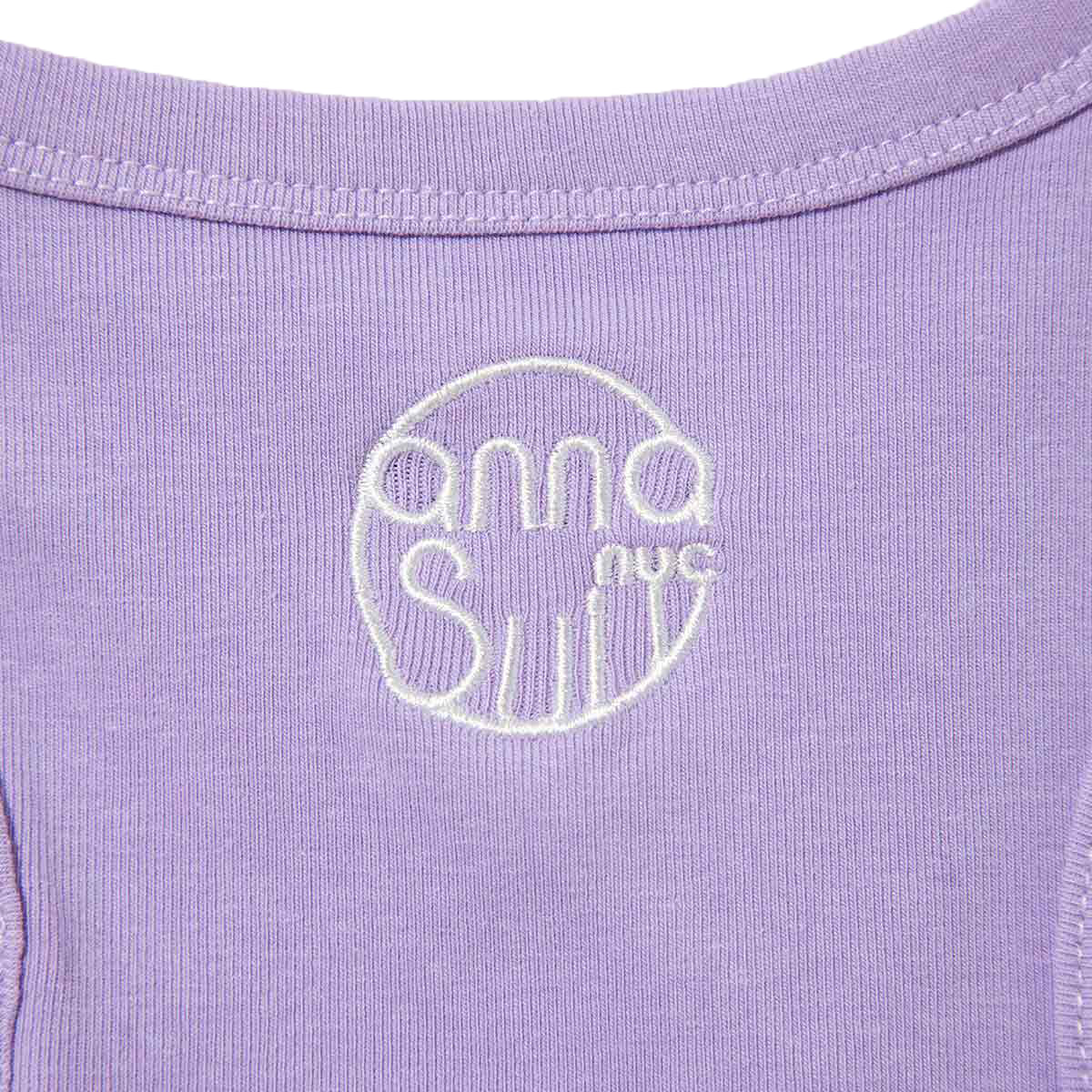 ANNA SUI NYC Cut-Off Tank Top アナスイ エヌワイシー カットオフタンクトップ 16115403【レディース コットン素材 アシンメトリー 26SS】