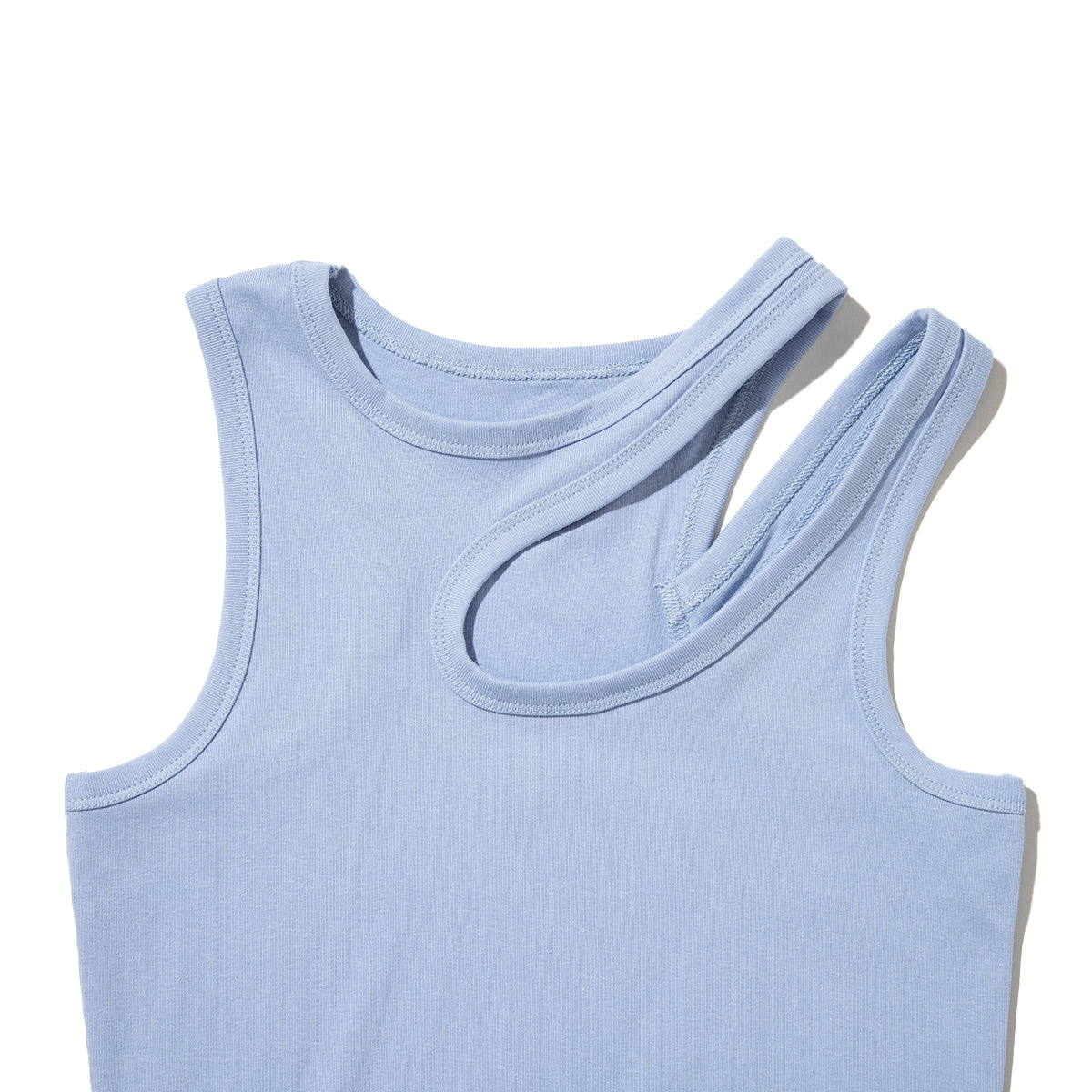 ANNA SUI NYC Cut-Off Tank Top アナスイ エヌワイシー カットオフタンクトップ 16115403【レディース コットン素材 アシンメトリー 26SS】