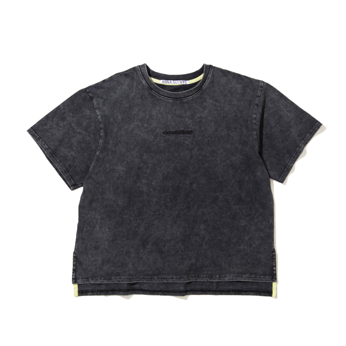 ANNA SUI NYC Glitter Logo T-shirt アナスイ エヌワイシー ラメ ロゴTシャツ 16117402【レディース ロゴTシャツ 半袖 ラメ 26SS】