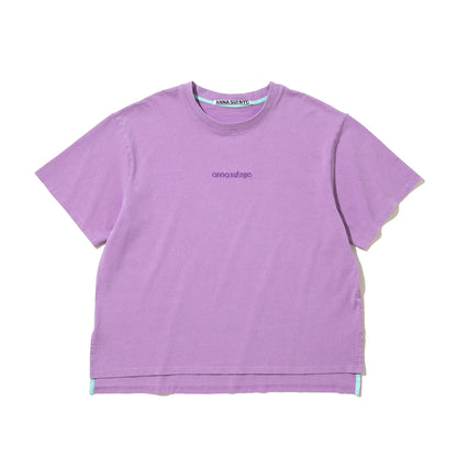 ANNA SUI NYC Glitter Logo T-shirt アナスイ エヌワイシー ラメ ロゴTシャツ 16117402【レディース ロゴTシャツ 半袖 ラメ 26SS】