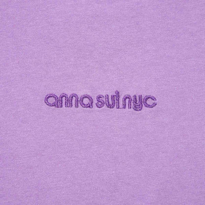 ANNA SUI NYC Glitter Logo T-shirt アナスイ エヌワイシー ラメ ロゴTシャツ 16117402【レディース ロゴTシャツ 半袖 ラメ 26SS】
