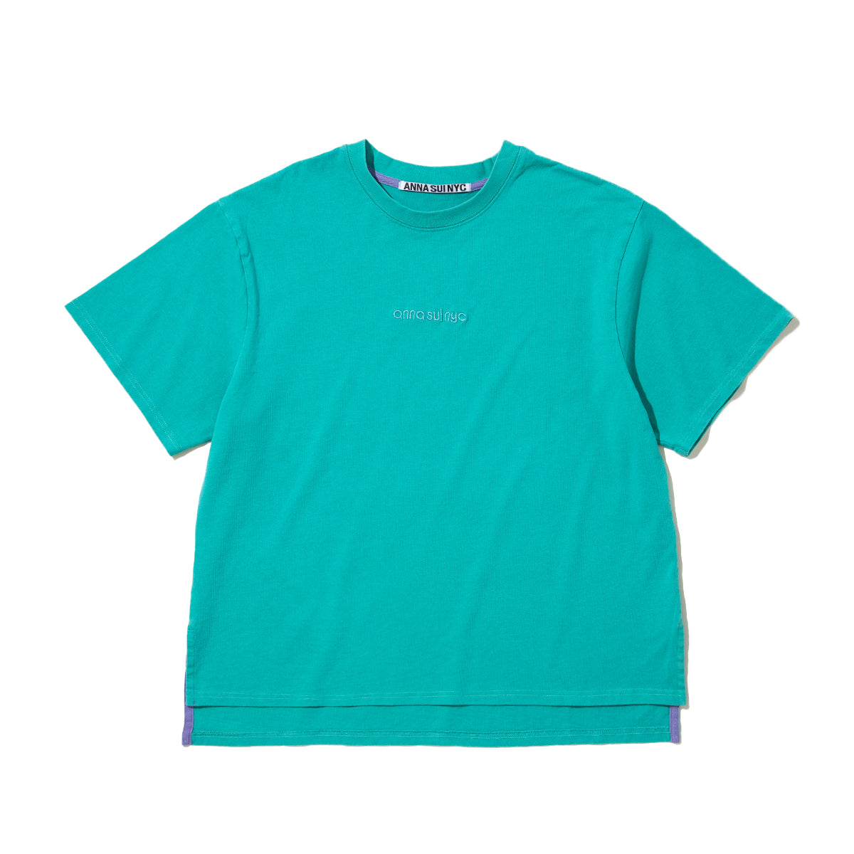 ANNA SUI NYC Glitter Logo T-shirt アナスイ エヌワイシー ラメ ロゴTシャツ 16117402【レディース ロゴTシャツ 半袖 ラメ 26SS】