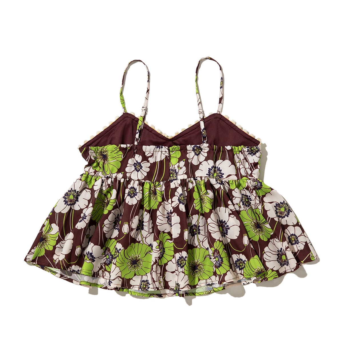 ANNA SUI NYC SUMMER RETRO FLORAL CAMISOLE アナスイ エヌワイシー サマーレトロフラワーキャミソール 16118407【レディース キャミソール レディース 夏トップス フレアトップス ギャザートップス 26SS】