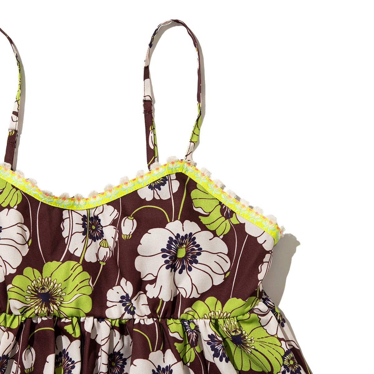 ANNA SUI NYC SUMMER RETRO FLORAL CAMISOLE アナスイ エヌワイシー サマーレトロフラワーキャミソール 16118407【レディース キャミソール レディース 夏トップス フレアトップス ギャザートップス 26SS】