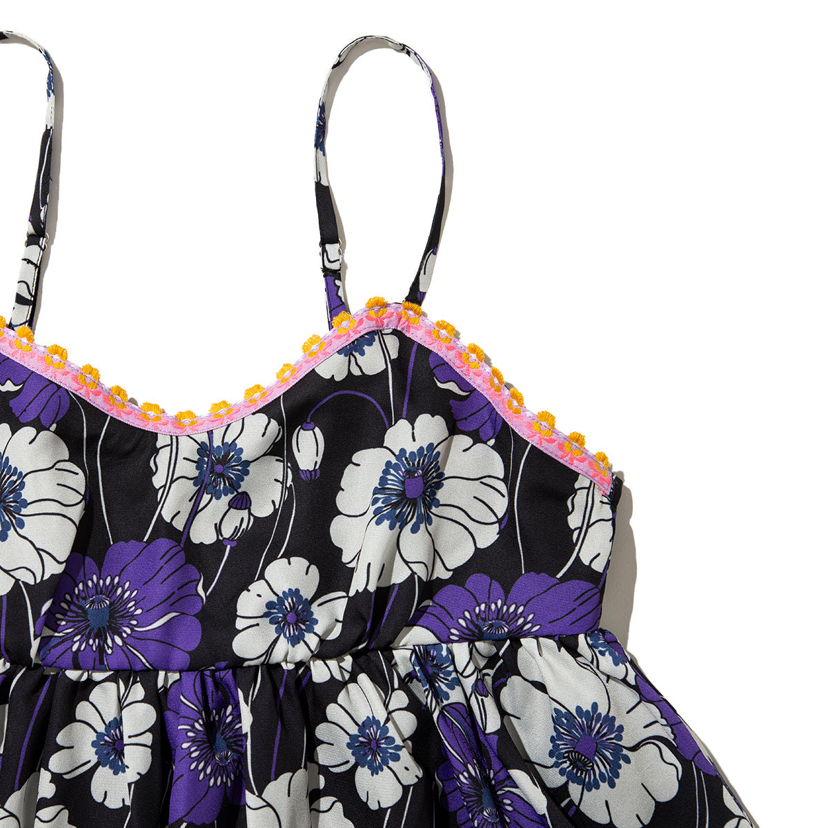ANNA SUI NYC SUMMER RETRO FLORAL CAMISOLE アナスイ エヌワイシー サマーレトロフラワーキャミソール 16118407【レディース キャミソール レディース 夏トップス フレアトップス ギャザートップス 26SS】