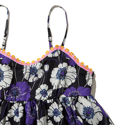 ANNA SUI NYC SUMMER RETRO FLORAL CAMISOLE アナスイ エヌワイシー サマーレトロフラワーキャミソール 16118407【レディース キャミソール レディース 夏トップス フレアトップス ギャザートップス 26SS】