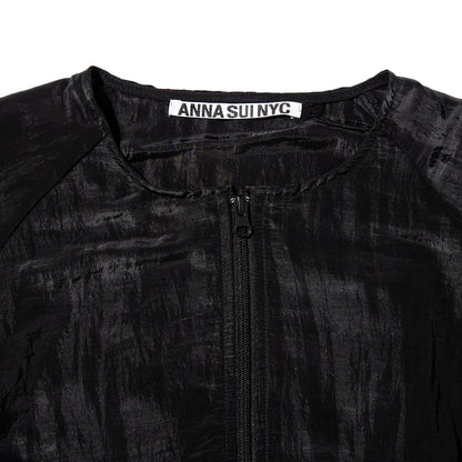 ANNA SUI NYC GATHERED 2-WAY BLOUSON アナスイ エヌワイシー ギャザー2WAYブルゾン 16121415【レディース ライトアウター レディース ブルゾン レディース シアーアウター 26SS】