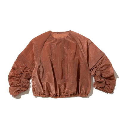 ANNA SUI NYC GATHERED 2-WAY BLOUSON アナスイ エヌワイシー ギャザー2WAYブルゾン 16121415【レディース ライトアウター レディース ブルゾン レディース シアーアウター 26SS】