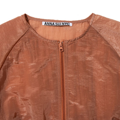 ANNA SUI NYC GATHERED 2-WAY BLOUSON アナスイ エヌワイシー ギャザー2WAYブルゾン 16121415【レディース ライトアウター レディース ブルゾン レディース シアーアウター 26SS】