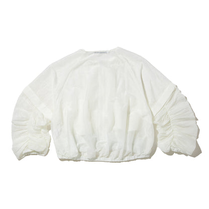 ANNA SUI NYC GATHERED 2-WAY BLOUSON アナスイ エヌワイシー ギャザー2WAYブルゾン 16121415【レディース ライトアウター レディース ブルゾン レディース シアーアウター 26SS】