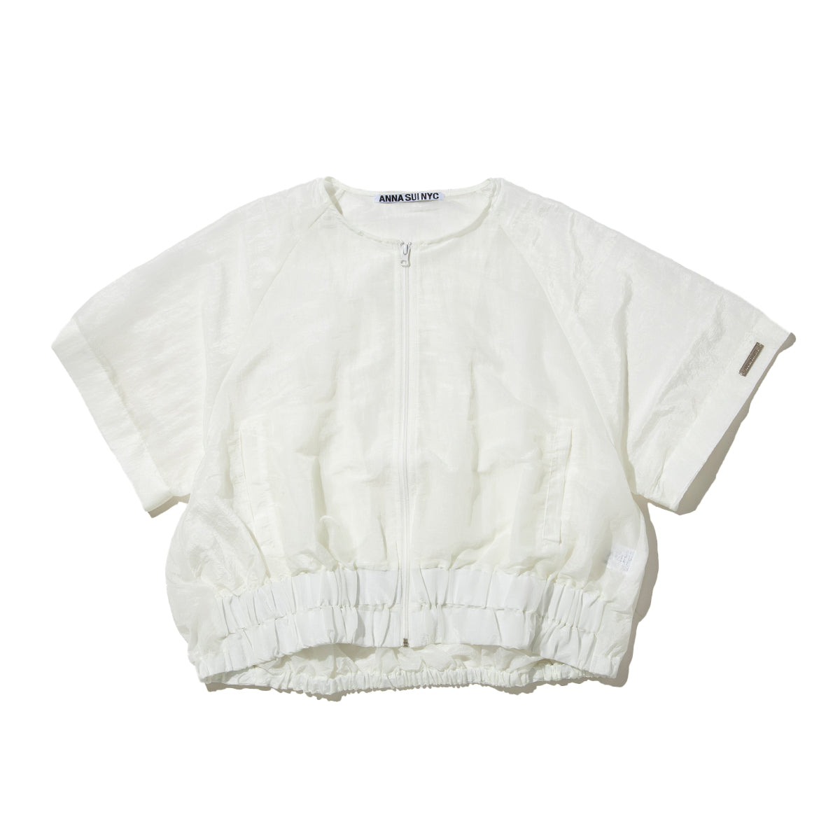 ANNA SUI NYC GATHERED 2-WAY BLOUSON アナスイ エヌワイシー ギャザー2WAYブルゾン 16121415【レディース ライトアウター レディース ブルゾン レディース シアーアウター 26SS】