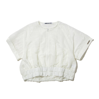 ANNA SUI NYC GATHERED 2-WAY BLOUSON アナスイ エヌワイシー ギャザー2WAYブルゾン 16121415【レディース ライトアウター レディース ブルゾン レディース シアーアウター 26SS】