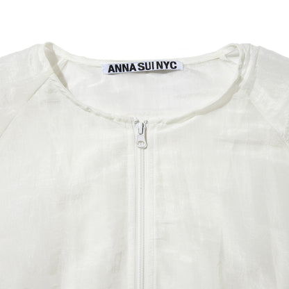 ANNA SUI NYC GATHERED 2-WAY BLOUSON アナスイ エヌワイシー ギャザー2WAYブルゾン 16121415【レディース ライトアウター レディース ブルゾン レディース シアーアウター 26SS】