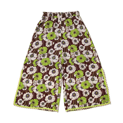 ANNA SUI NYC SUMMER RETRO FLORAL EASY PANTS アナスイ エヌワイシー サマーレトロフラワーイージーパンツ 16130408【レディース イージーパンツ レディース ワイドパンツ レディース リラックスパンツ 26SS】