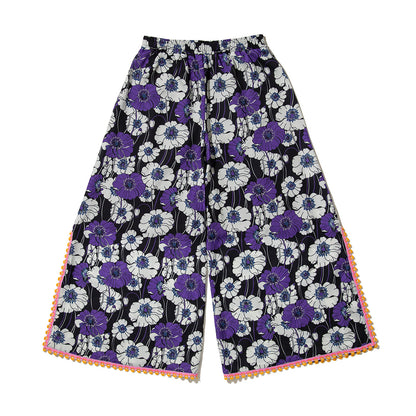 ANNA SUI NYC SUMMER RETRO FLORAL EASY PANTS アナスイ エヌワイシー サマーレトロフラワーイージーパンツ 16130408【レディース イージーパンツ レディース ワイドパンツ レディース リラックスパンツ 26SS】