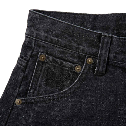 ANNA SUI NYC Denim Line Half Pants アナスイ エヌワイシー デニムラインハーフパンツ 16132409【レディース デニム ルーズシルエット 26SS】