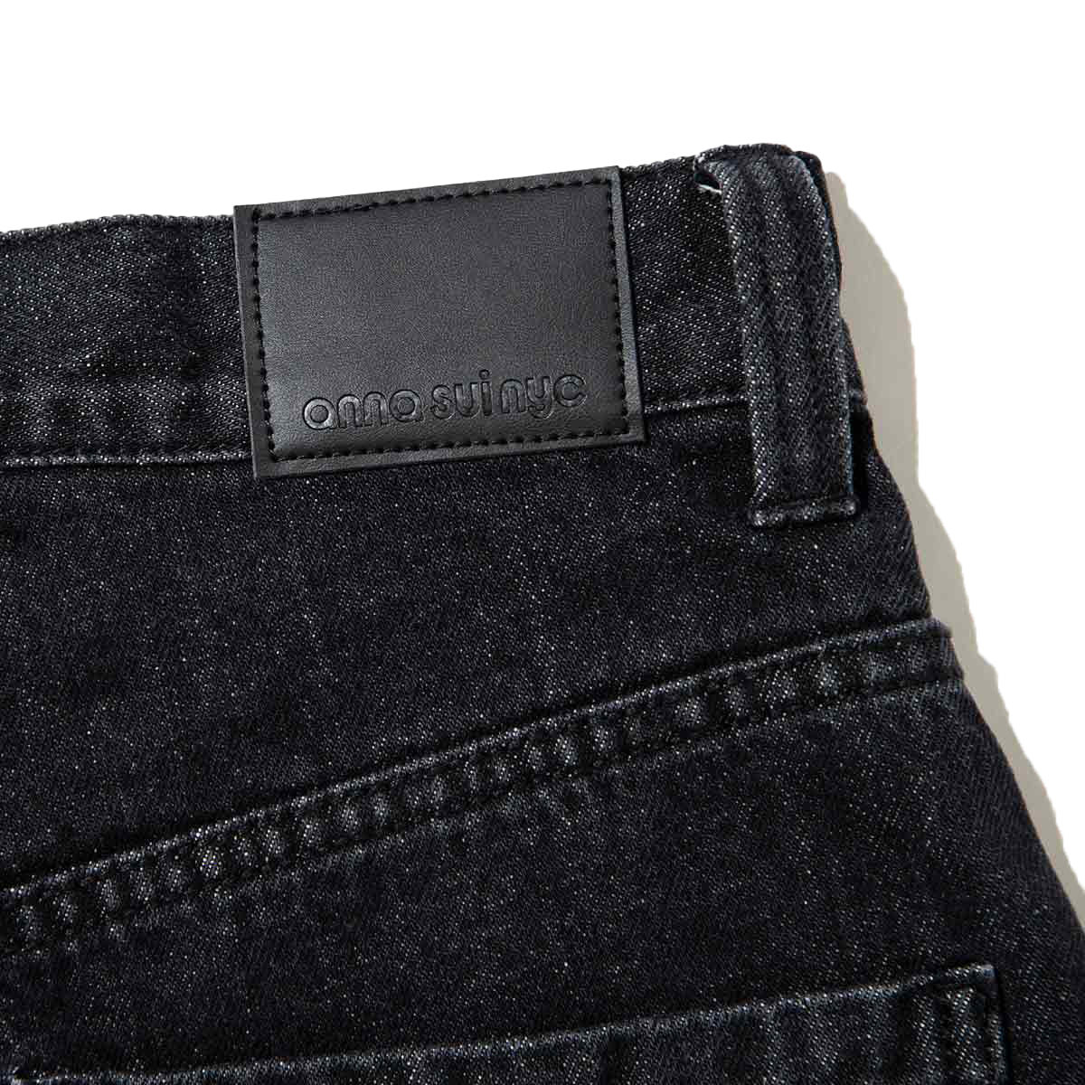 ANNA SUI NYC Denim Line Half Pants アナスイ エヌワイシー デニムラインハーフパンツ 16132409【レディース デニム ルーズシルエット 26SS】