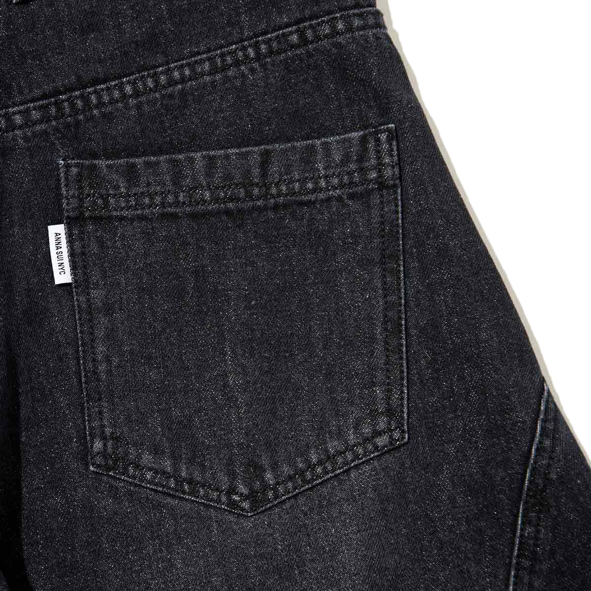 ANNA SUI NYC Denim Line Half Pants アナスイ エヌワイシー デニムラインハーフパンツ 16132409【レディース デニム ルーズシルエット 26SS】