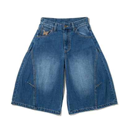 ANNA SUI NYC Denim Line Half Pants アナスイ エヌワイシー デニムラインハーフパンツ 16132409【レディース デニム ルーズシルエット 26SS】