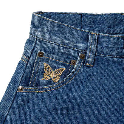 ANNA SUI NYC Denim Line Half Pants アナスイ エヌワイシー デニムラインハーフパンツ 16132409【レディース デニム ルーズシルエット 26SS】