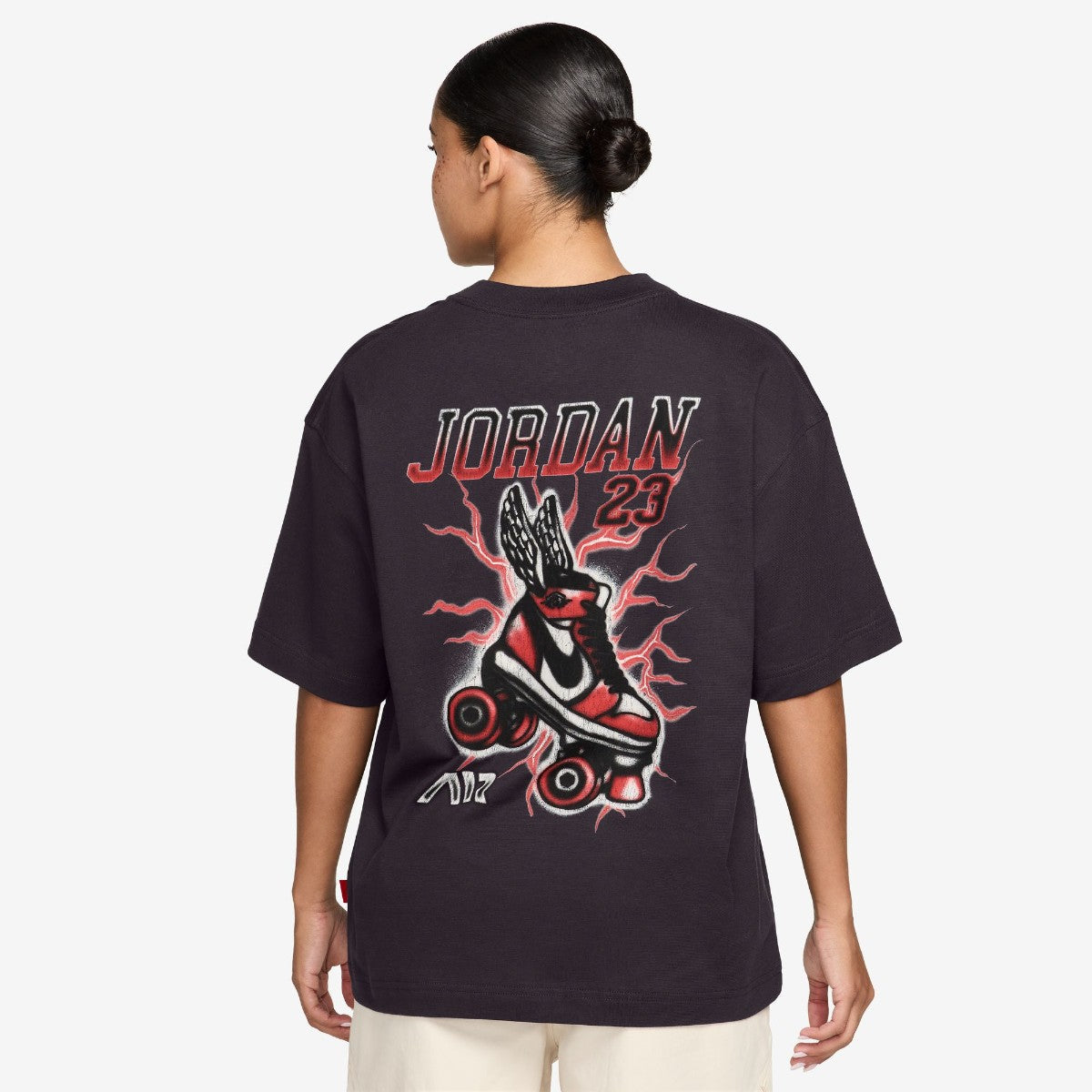 JORDAN BRAND Flight Graphic T-Shirt ジョーダンブランド ウィメンズ グラフィック Tシャツ IM7133【レディース 半袖トップス カジュアルウェア コットン素材 ルーズフィット 26FW】
