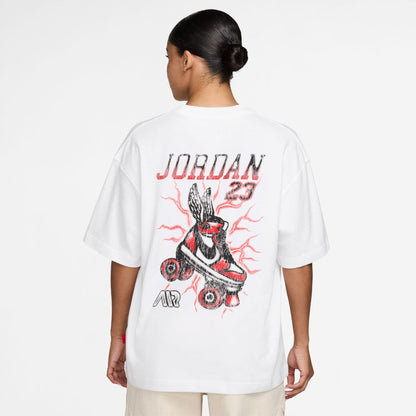 JORDAN BRAND Flight Graphic T-Shirt ジョーダンブランド ウィメンズ グラフィック Tシャツ IM7133【レディース 半袖トップス カジュアルウェア コットン素材 ルーズフィット 26FW】