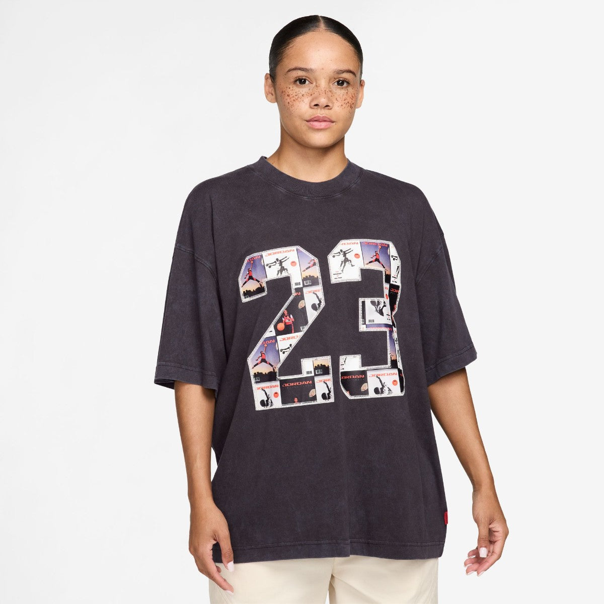 JORDAN BRAND Girlfriend T-Shirt ジョーダンブランド ウィメンズ ガールフレンド Tシャツ IM7142【レディース 半袖トップス カジュアルウェア コットン素材 ルーズフィット 26FW】