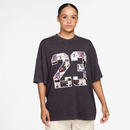 JORDAN BRAND Girlfriend T-Shirt ジョーダンブランド ウィメンズ ガールフレンド Tシャツ IM7142【レディース 半袖トップス カジュアルウェア コットン素材 ルーズフィット 26FW】