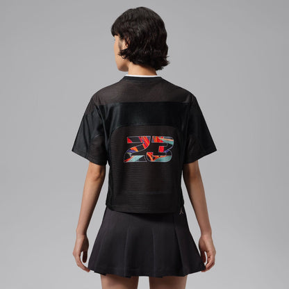 JORDAN BRAND Jordan Flight ジョーダンブランド ジョーダン フライト IV5221【レディース 半袖Tシャツ ユニホーム V字ネック メッシュ 通気性 26FW】