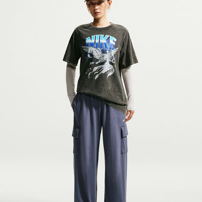 NIKE NSW Retro Flare Short Sleeve T-Shirt ナイキ ウィメンズ NSW レトロ フレア S/S Tシャツ IW1198【レディース 半袖トップス カジュアルウェア コットン素材 ルーズフィット 26FW】