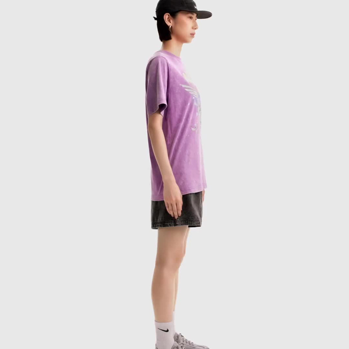 NIKE NSW Retro Flare Short Sleeve T-Shirt ナイキ ウィメンズ NSW レトロ フレア S/S Tシャツ IW1198【レディース 半袖トップス カジュアルウェア コットン素材 ルーズフィット 26FW】
