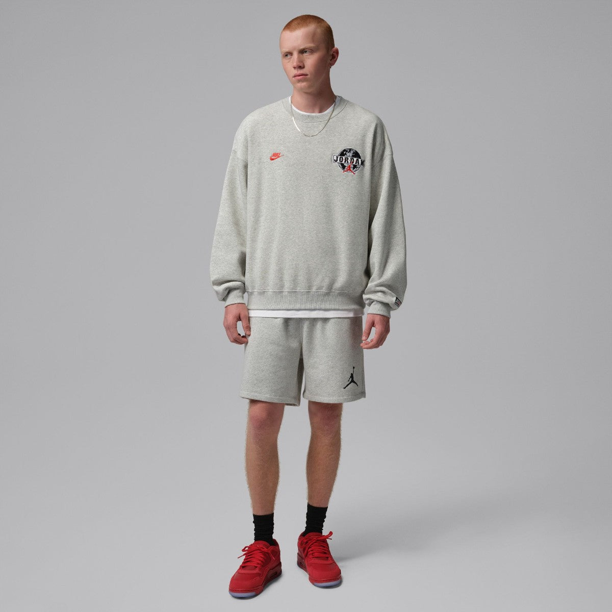 JORDAN BRAND Jumpman Fleece ジョーダンブランド ジャンプマン フリース IR0335【メンズ 軽量メッシュ 速乾性 通気性 ショートパンツ 26FW】