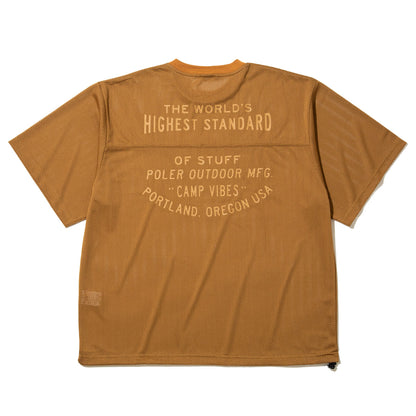 POLER MESH BAGGY S/S ポーラー メッシュ バギー ショートスリーブ 261MCV0035【メンズ 通気性 メッシュ素材 バギーシルエット 半袖 プルオーバー 26SS】