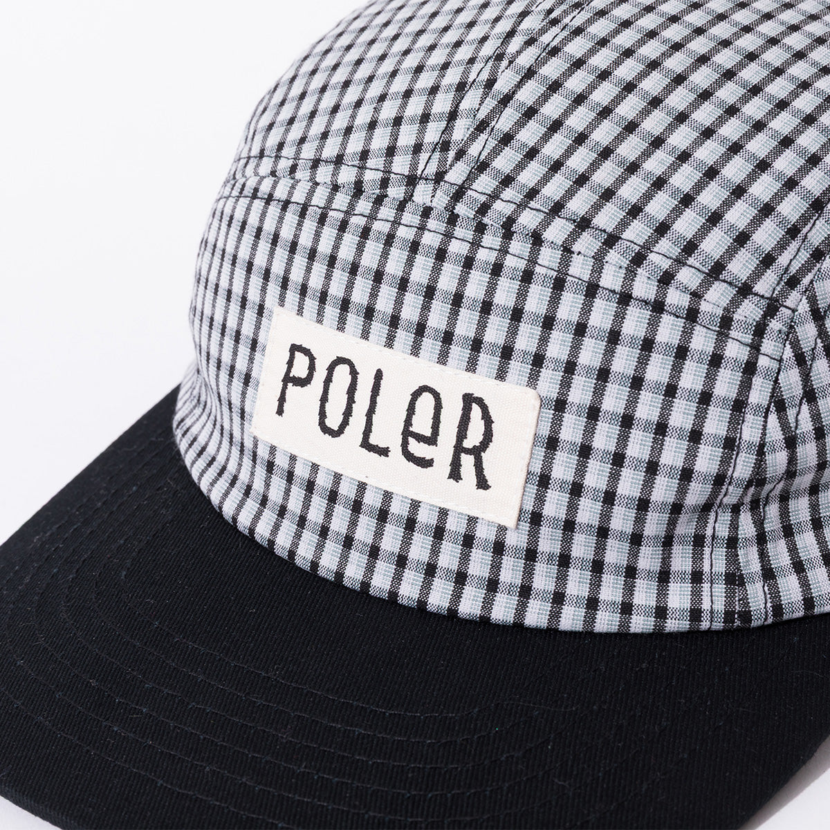 POLER CHECK 5P CAP ポーラー チェック 5パネル キャップ 261MCV0078【メンズ チェック 5パネル キャップ チェックキャップ 5パネルキャップ 26SS】