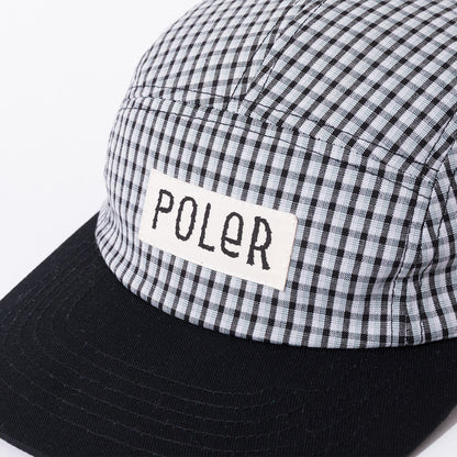 POLER CHECK 5P CAP ポーラー チェック 5パネル キャップ 261MCV0078【メンズ チェック 5パネル キャップ チェックキャップ 5パネルキャップ 26SS】