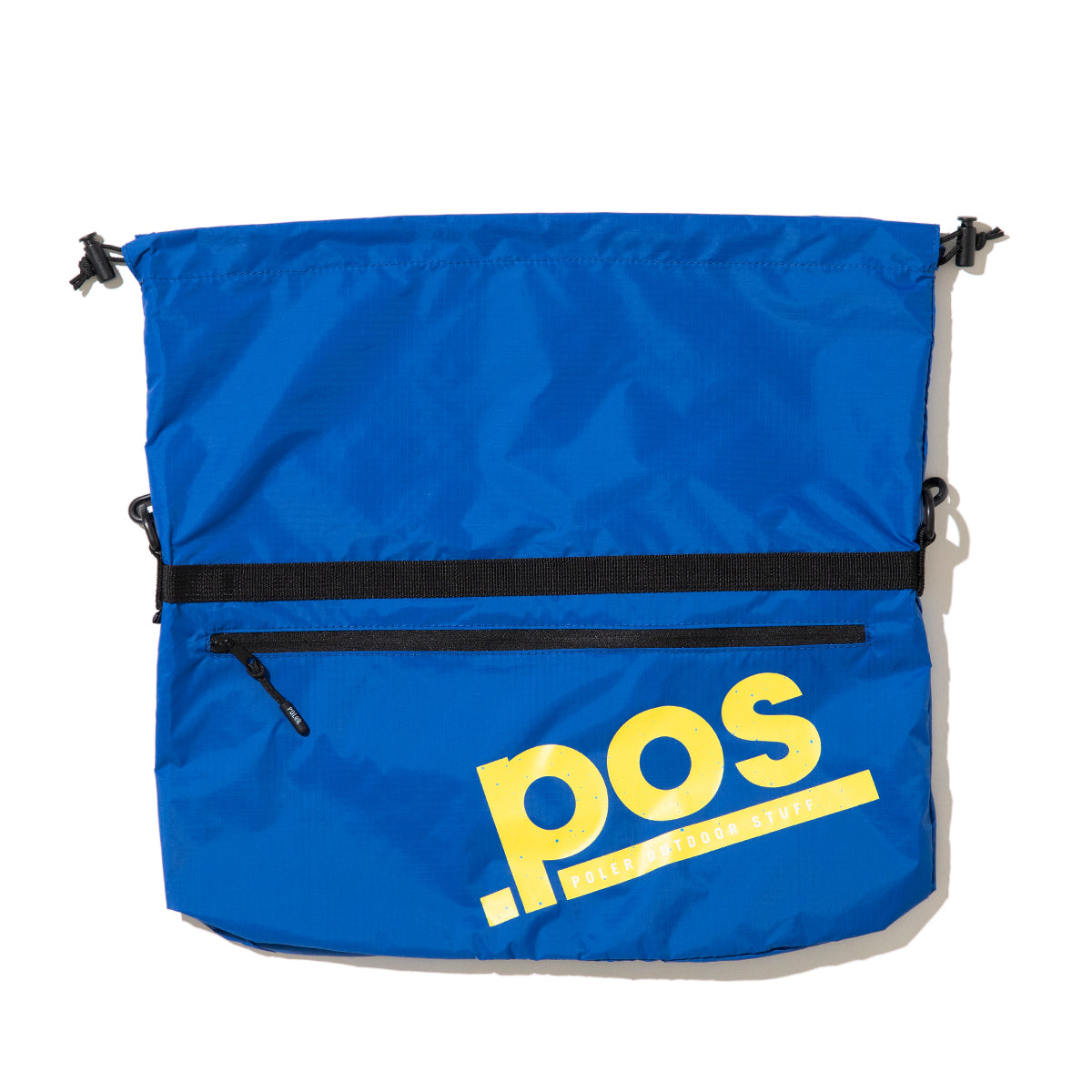POLER DRAWSTRING SLING BAG ポーラー ドローストリング スリングバッグ 261MCV0094【メンズ ナイロン素材 ジップポケット バッグインバッグ 26SS】