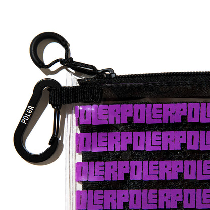 POLER HIGH&DRY PVC MESH POUCH ポーラー ハイ＆ドライ PVC メッシュポーチ 261MCV0103【メンズ PVC素材 メッシュ素材 カラビナ付き 26SS】
