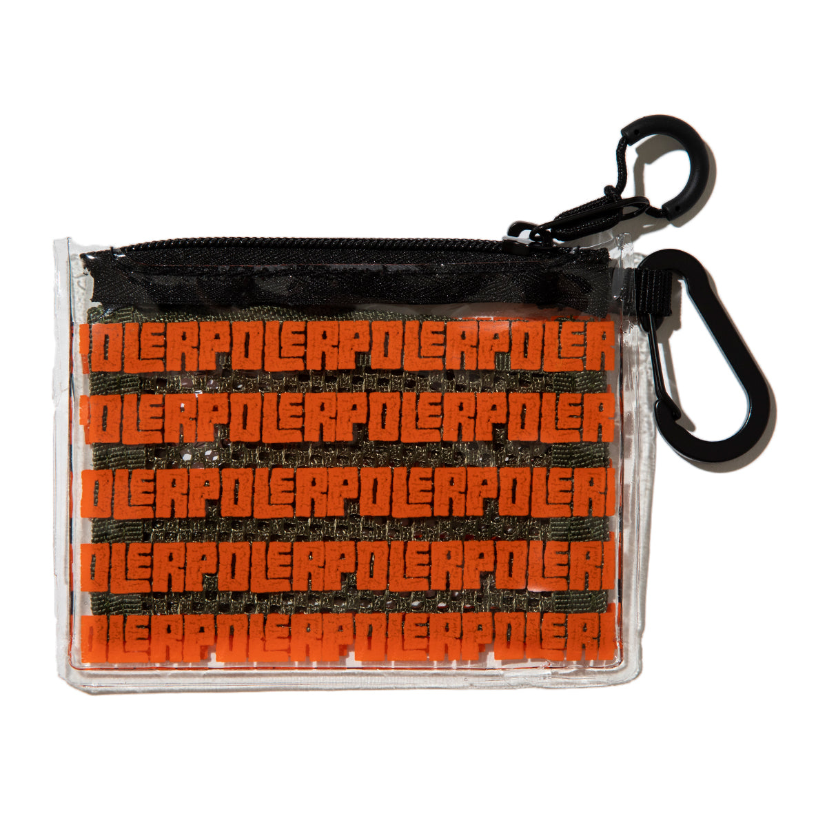 POLER HIGH&DRY PVC MESH POUCH ポーラー ハイ＆ドライ PVC メッシュポーチ 261MCV0103【メンズ PVC素材 メッシュ素材 カラビナ付き 26SS】